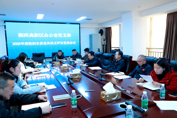 戴晓军参加办公室党支部组织生活会