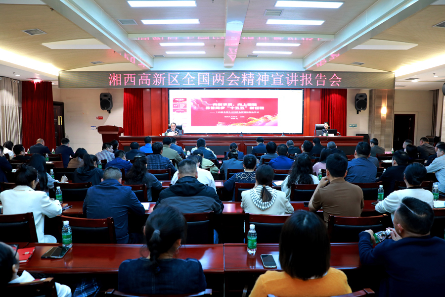 湘西高新区举行全国两会精神宣讲暨园区青年人才企业研学实践活动